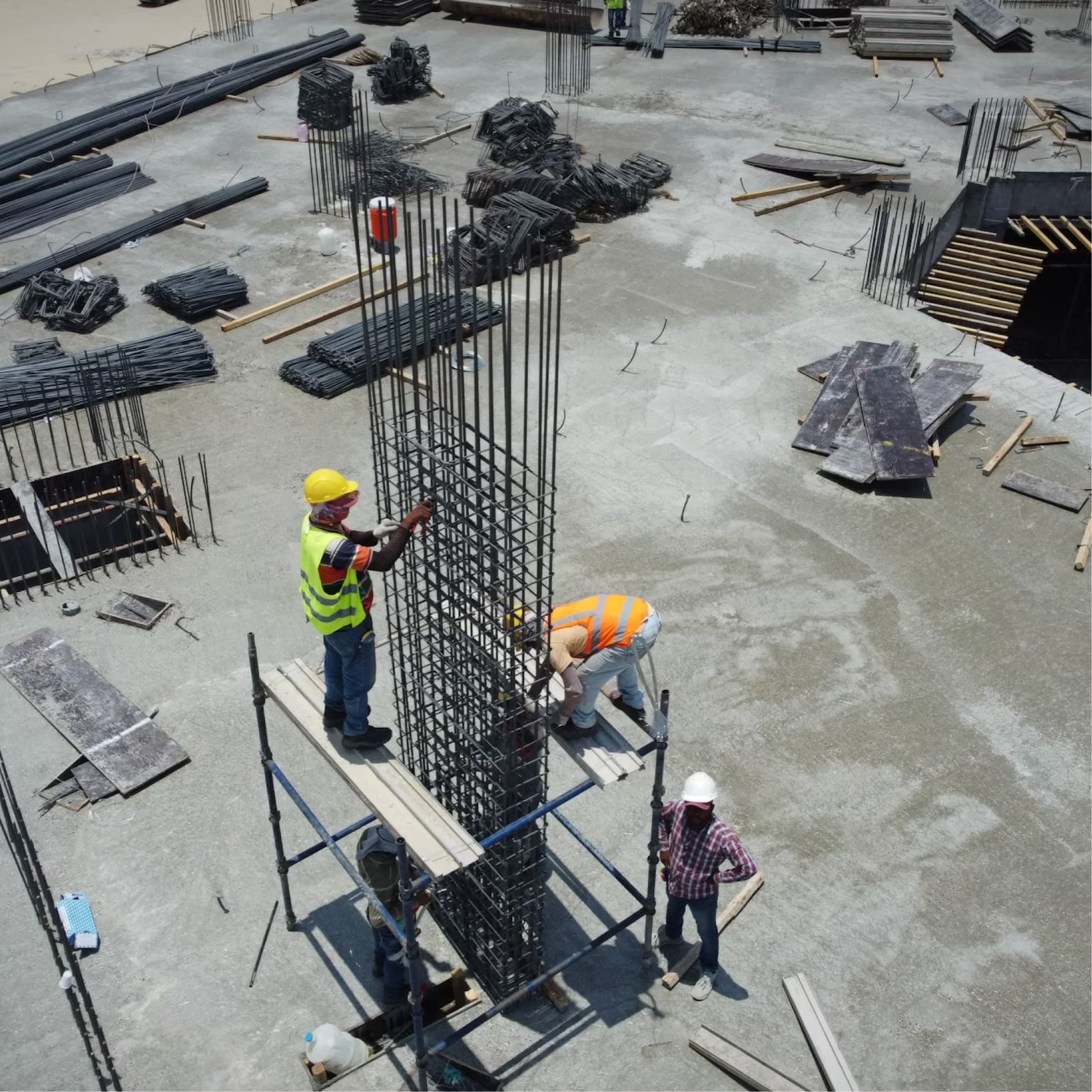 পাইলিং, আরসিসি ও গ্রিল কাজ