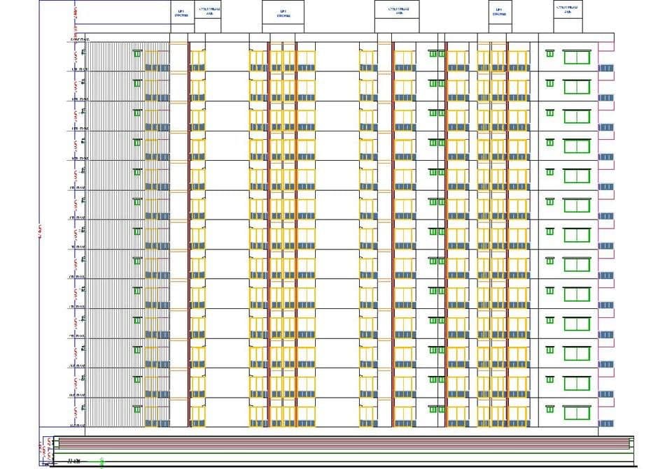 PROPOSED B+G+13 STORIED (WITH ONE BASEMENT) RESIDENTIAL BUILDING