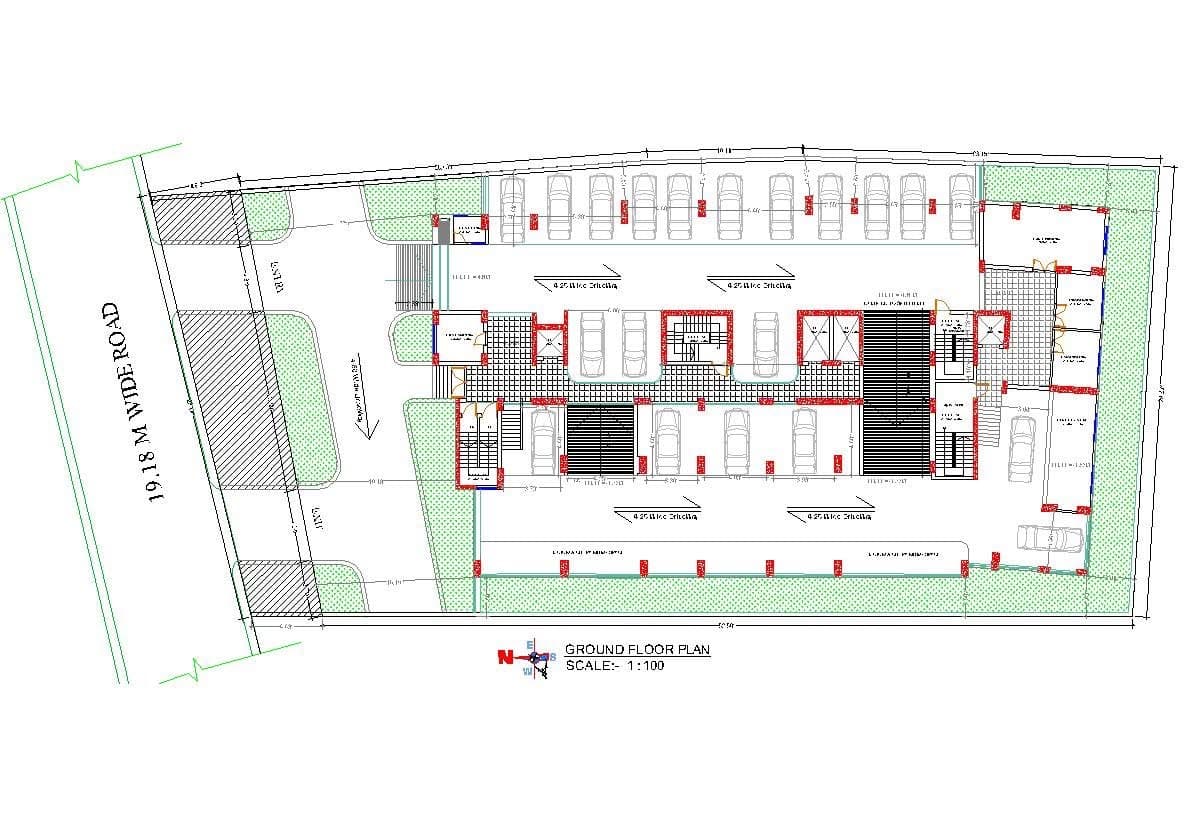PROPOSED B+G+13 STORIED (WITH ONE BASEMENT) RESIDENTIAL BUILDING