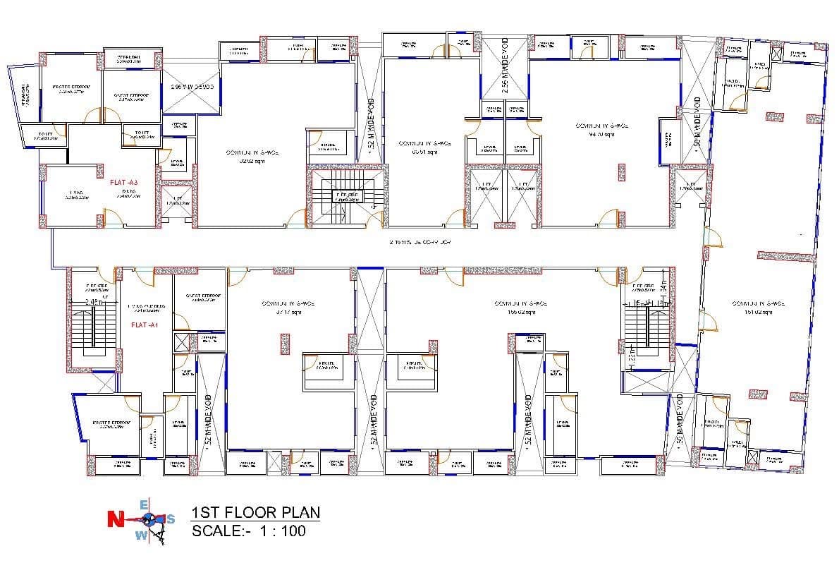 PROPOSED B+G+13 STORIED (WITH ONE BASEMENT) RESIDENTIAL BUILDING
